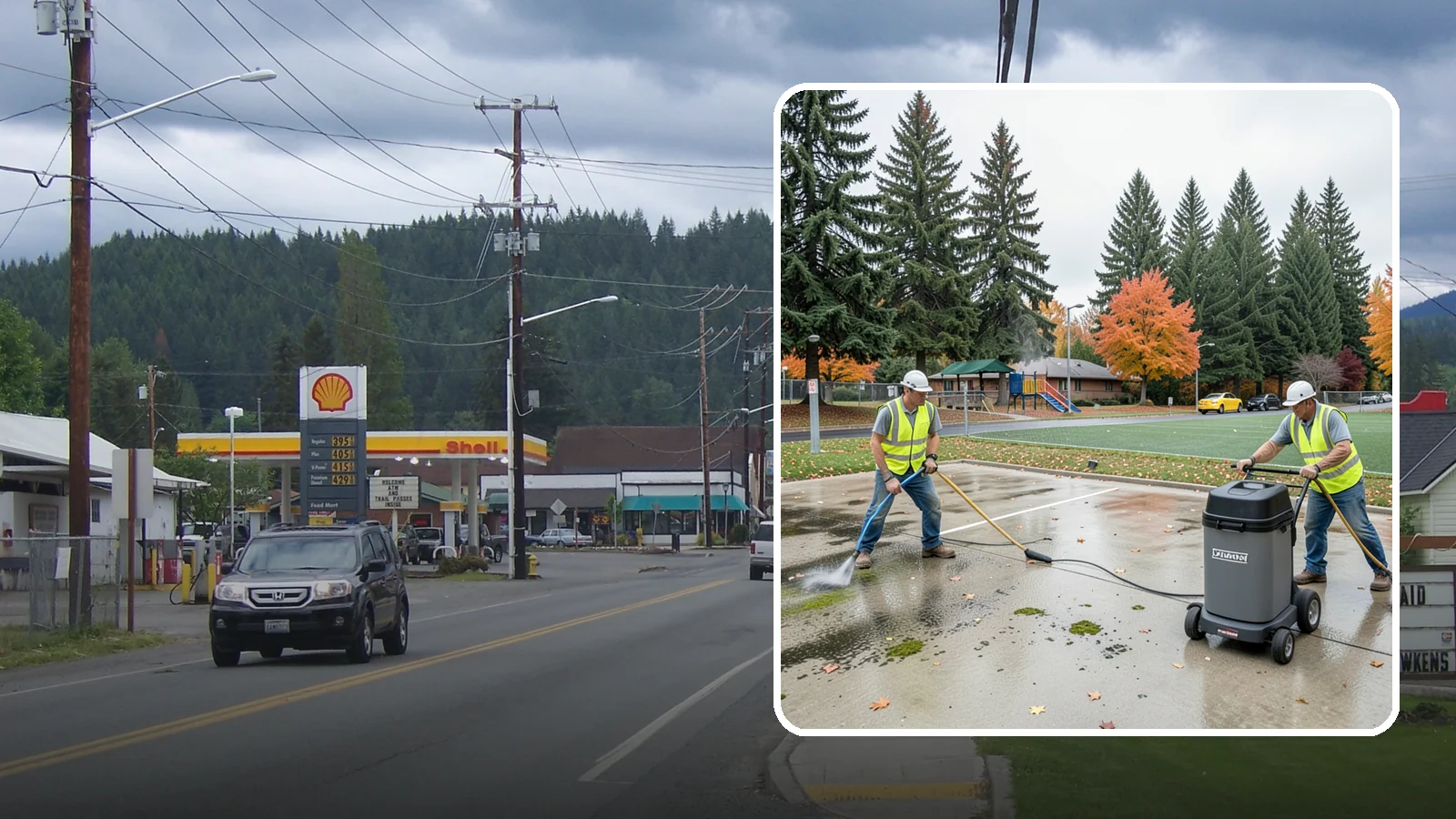 Court Pressure Washing in Granite Falls, Snohomish County, WA - Targeted pressure washing that removes moss, algae, and grime from public sport court surfaces.