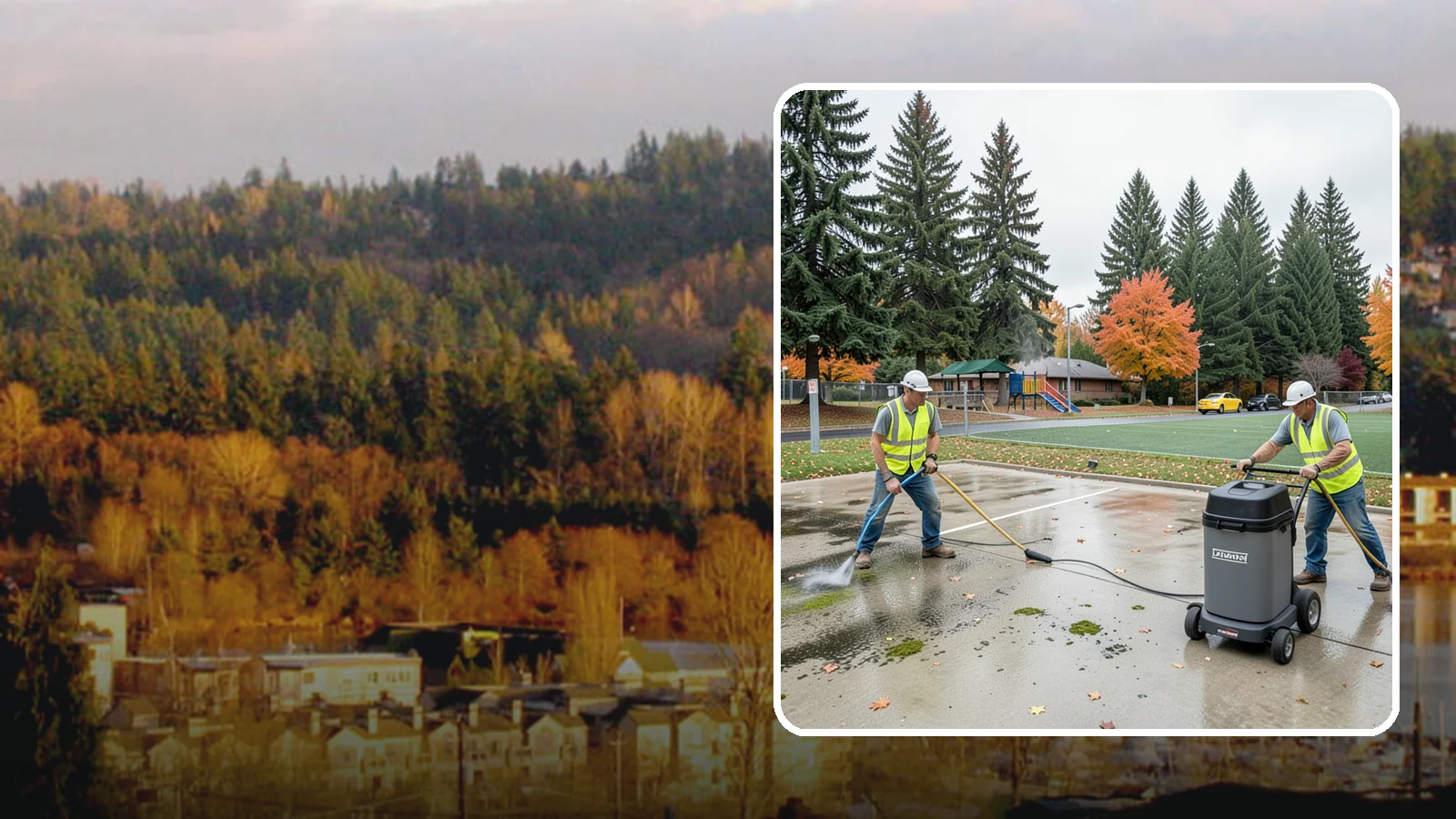 Court Pressure Washing in Kenmore, King County, WA - Targeted pressure washing that removes moss, algae, and grime from public sport court surfaces.