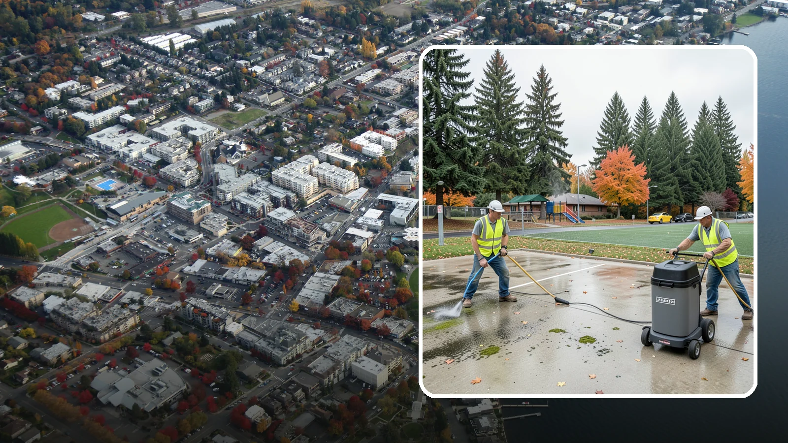 Court Pressure Washing in Kirkland, King County, WA - Targeted pressure washing that removes moss, algae, and grime from public sport court surfaces.