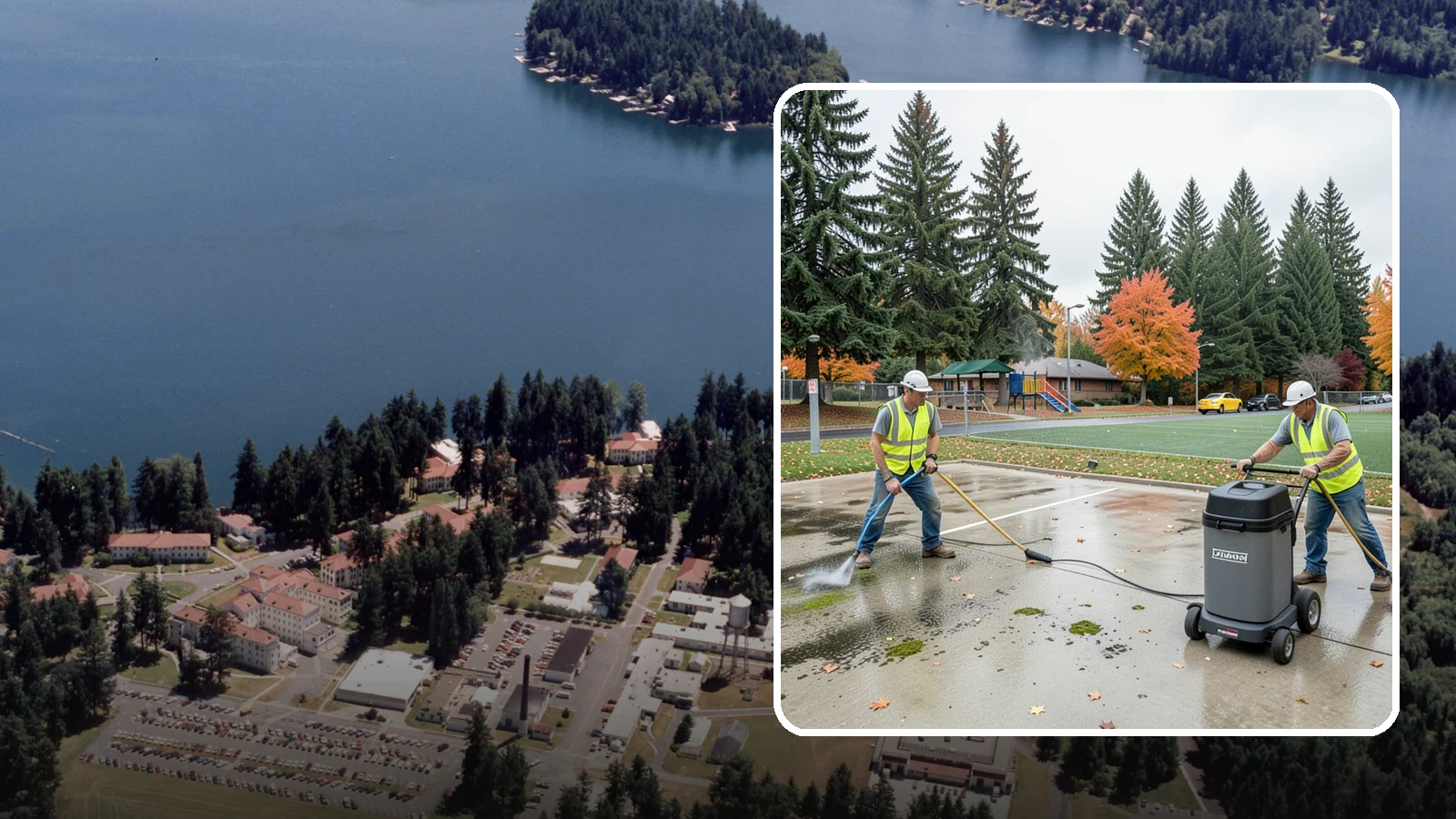 Court Pressure Washing in Lakewood, Pierce County, WA - Targeted pressure washing that removes moss, algae, and grime from public sport court surfaces.