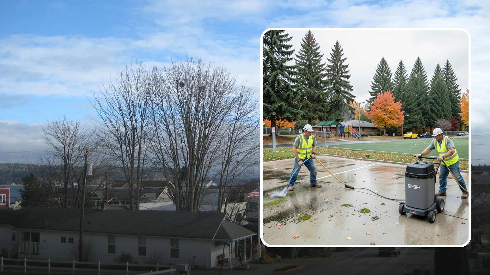 Court Pressure Washing in Langley, Island County, WA - Targeted pressure washing that removes moss, algae, and grime from public sport court surfaces.