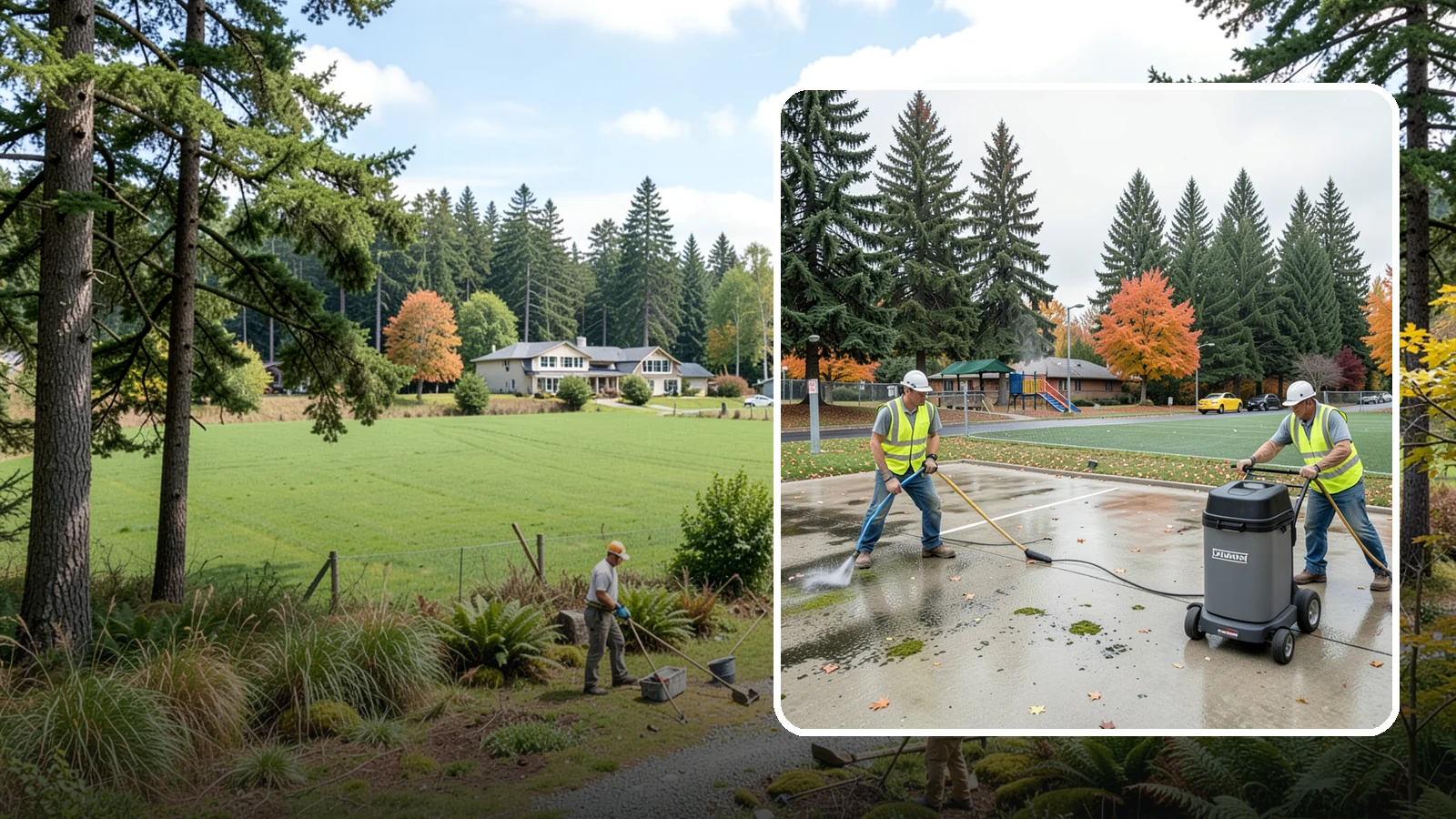 Court Pressure Washing in Lyman, Skagit County, WA - Targeted pressure washing that removes moss, algae, and grime from public sport court surfaces.