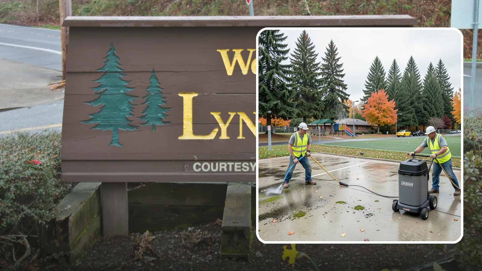 Court Pressure Washing in Lynnwood, Snohomish County, WA - Targeted pressure washing that removes moss, algae, and grime from public sport court surfaces.