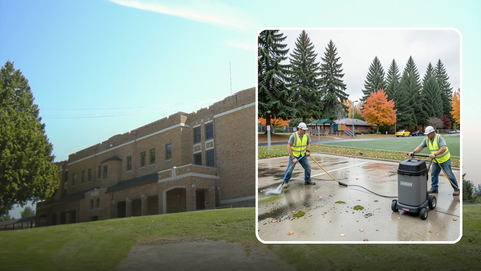 Court Pressure Washing in Maple Valley, King County, WA - Targeted pressure washing that removes moss, algae, and grime from public sport court surfaces.