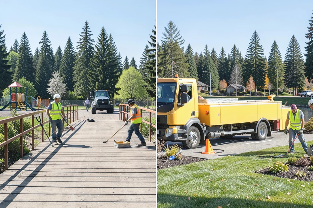 Court Pressure Washing in Medina, King County, WA - Inspect coating type, lines, and surface sensitivity