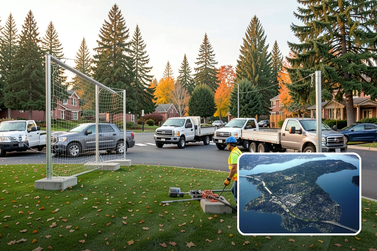 Court Pressure Washing in Mercer Island, King County, WA - Recovers surface traction lost to moss and algae