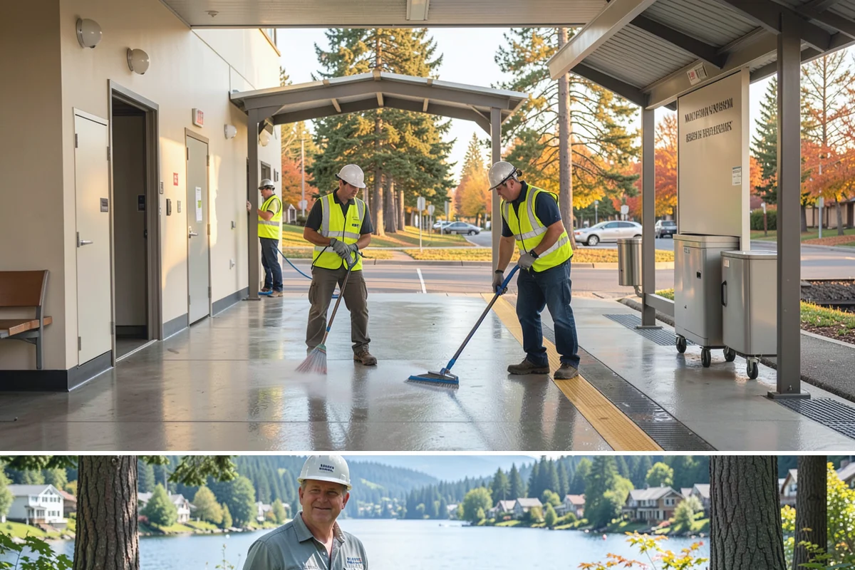 Court Pressure Washing in Milton, King County, WA - Washing is most effective spring through fall, with a pre-summer cleaning recommended ahead of peak programming.