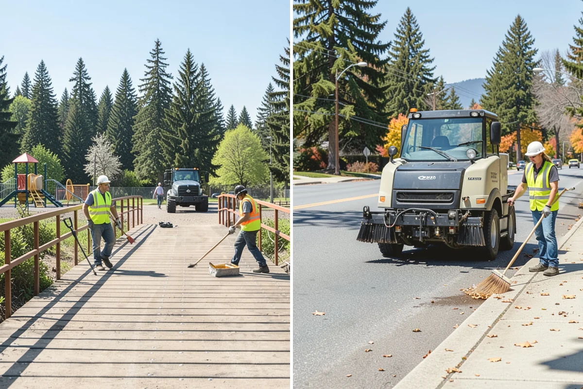 Court Pressure Washing in Monroe, Snohomish County, WA - Inspect coating type, lines, and surface sensitivity