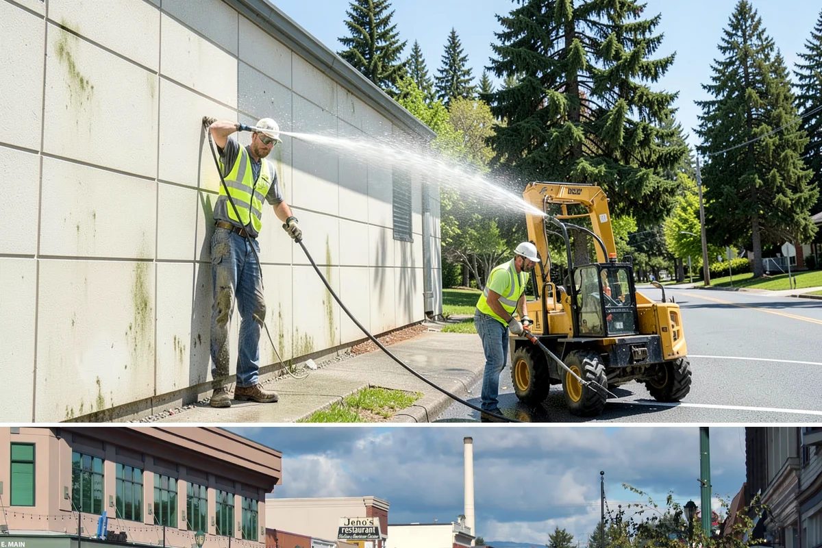 Court Pressure Washing in Monroe, Snohomish County, WA - Washing is most effective spring through fall, with a pre-summer cleaning recommended ahead of peak programming.