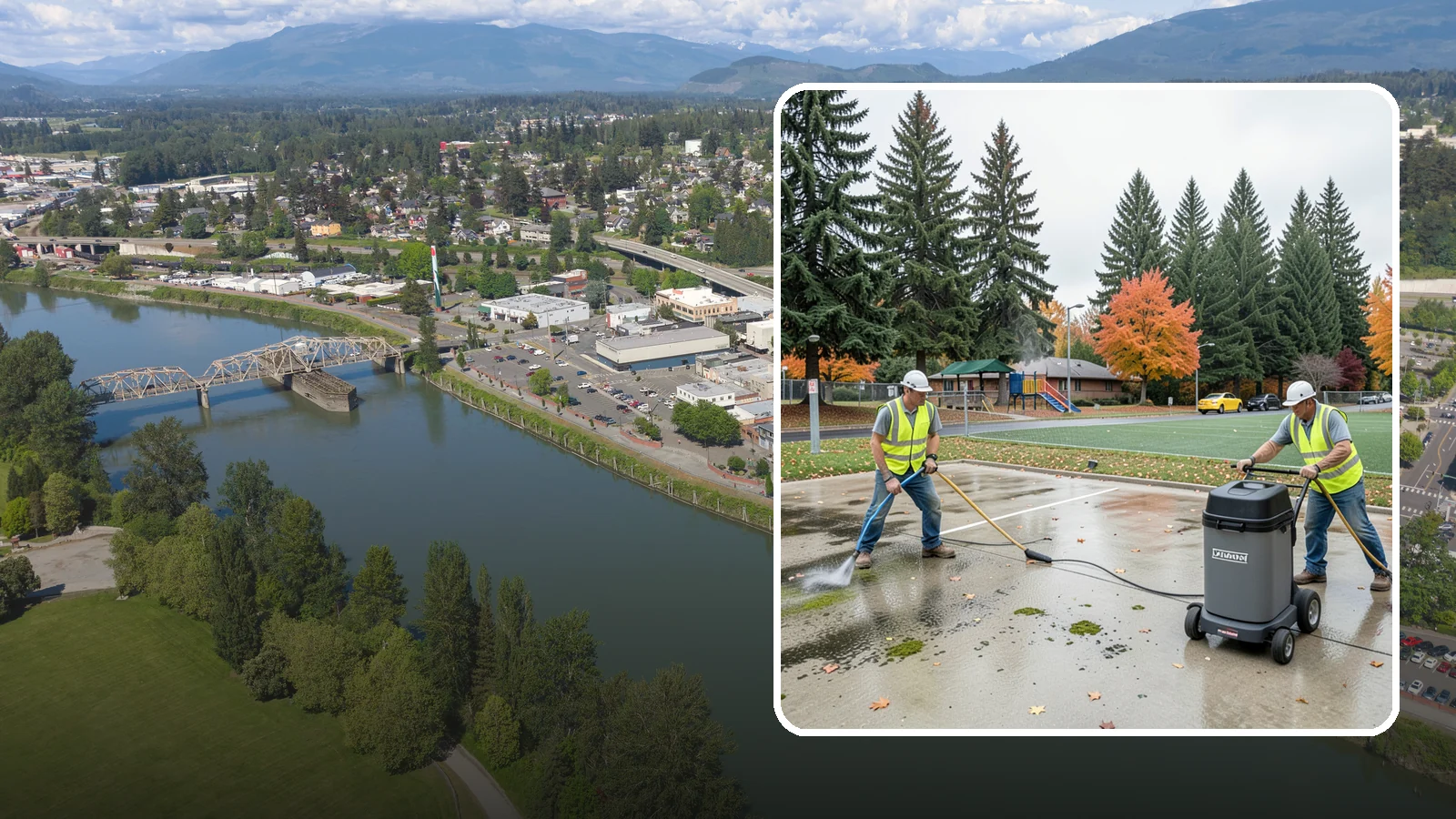 Court Pressure Washing in Mount Vernon, Skagit County, WA - Targeted pressure washing that removes moss, algae, and grime from public sport court surfaces.