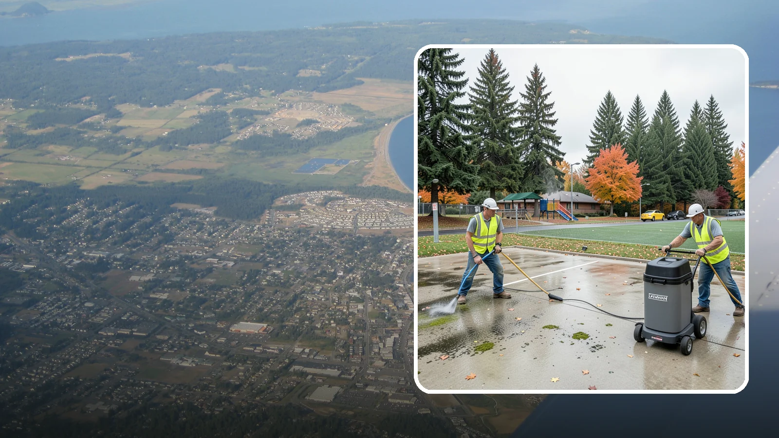 Court Pressure Washing in Oak Harbor, Island County, WA - Targeted pressure washing that removes moss, algae, and grime from public sport court surfaces.