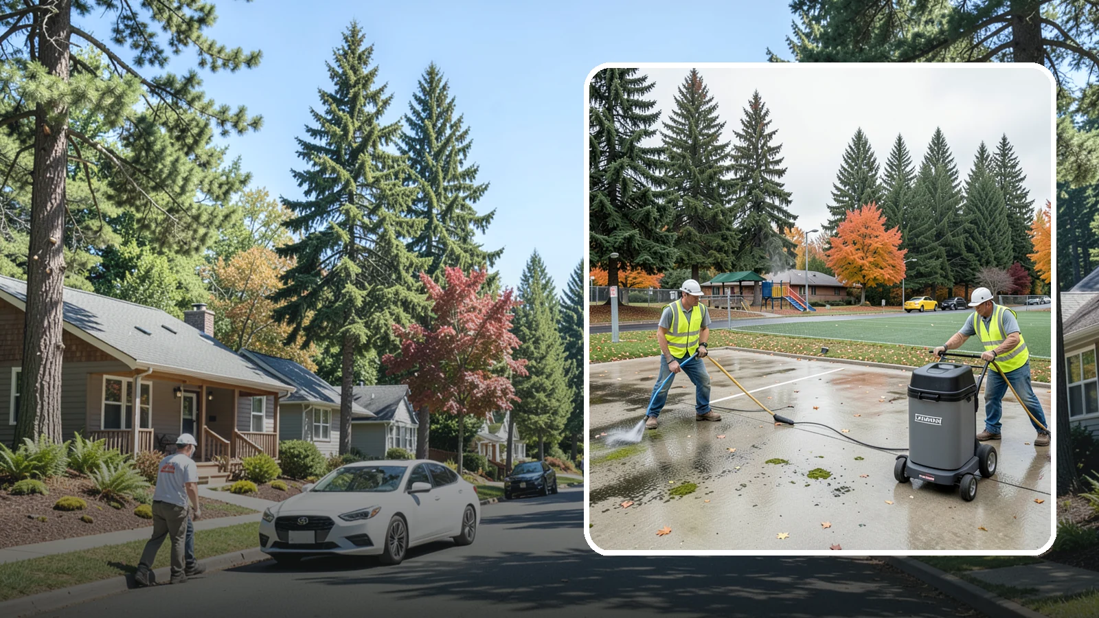 Court Pressure Washing in Orting, Pierce County, WA - Targeted pressure washing that removes moss, algae, and grime from public sport court surfaces.