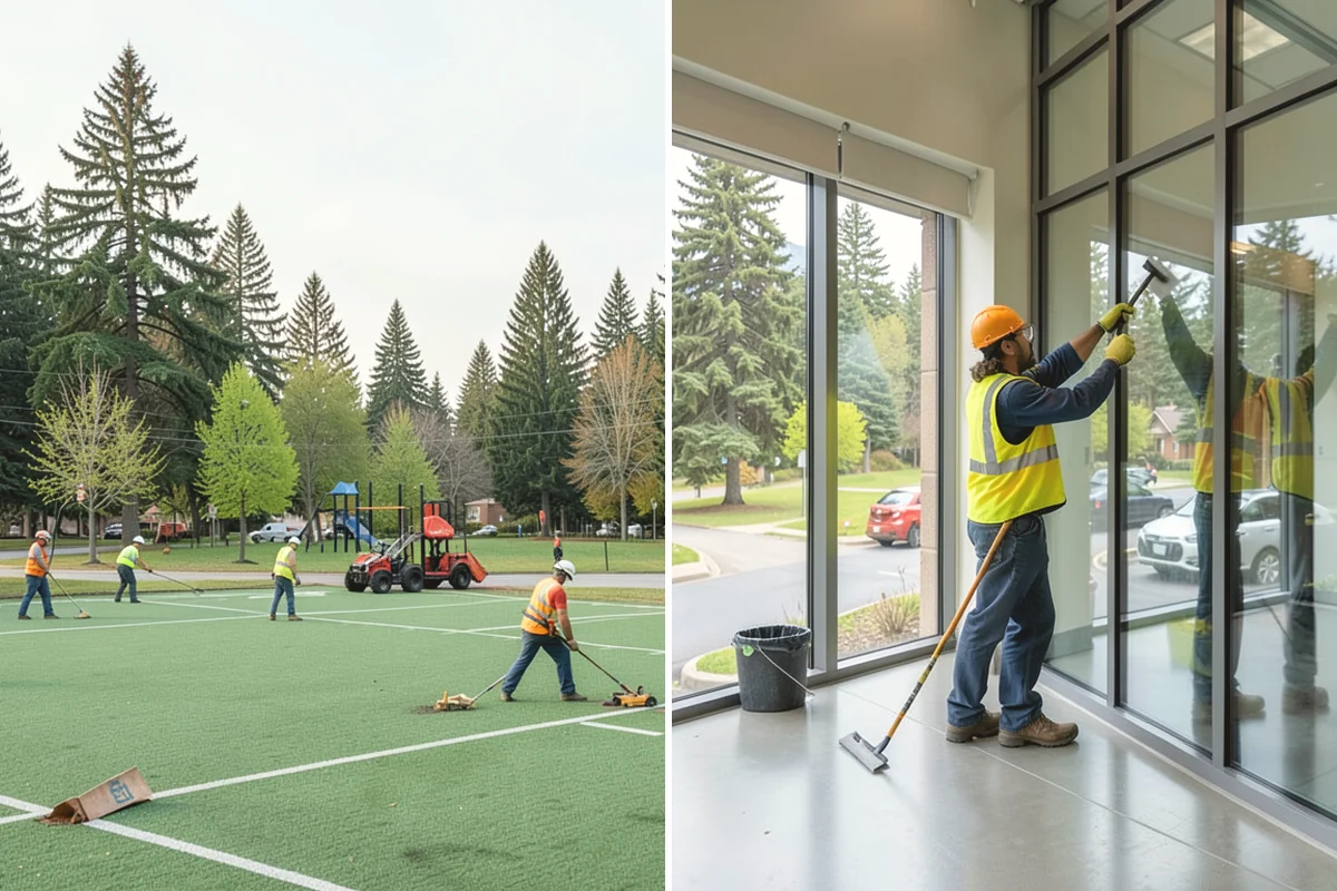 Court Pressure Washing in Ruston, Pierce County, WA - Inspect coating type, lines, and surface sensitivity