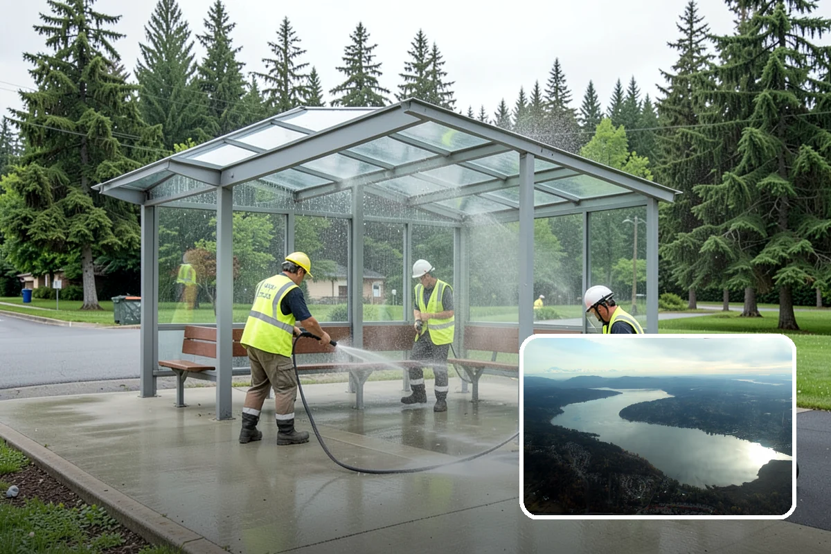 Court Pressure Washing in Sammamish, King County, WA - Recovers surface traction lost to moss and algae