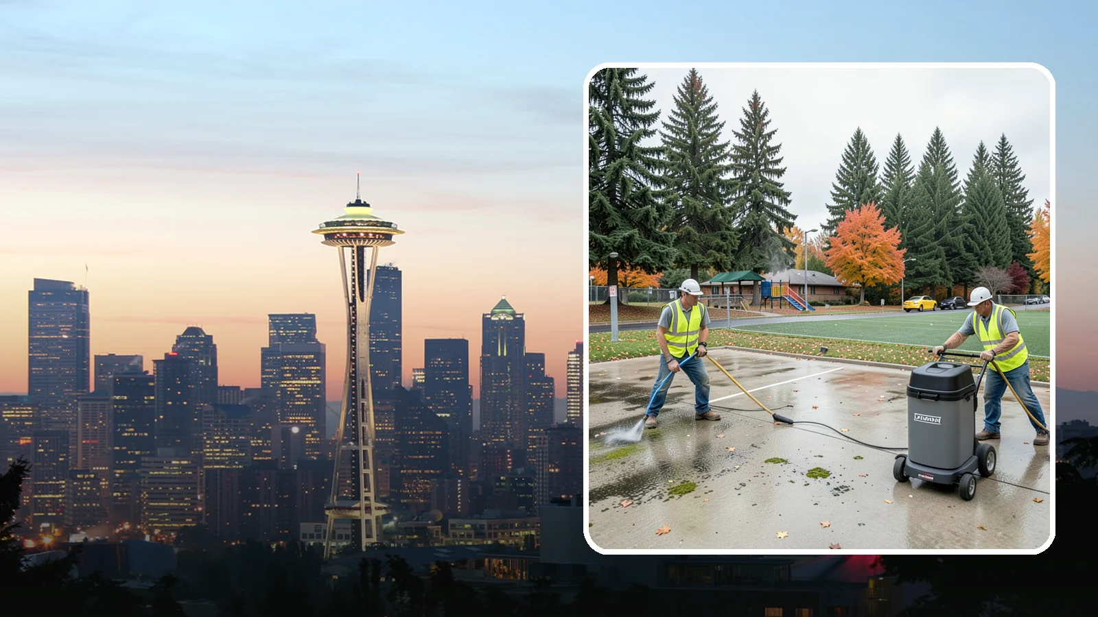 Court Pressure Washing in Seattle, King County, WA - Targeted pressure washing that removes moss, algae, and grime from public sport court surfaces.