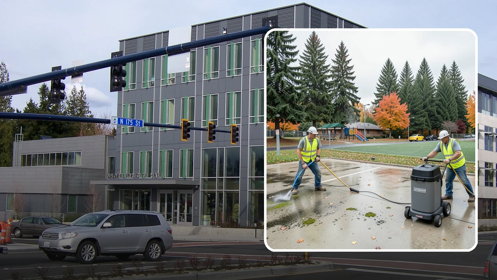Court Pressure Washing in Shoreline, King County, WA - Targeted pressure washing that removes moss, algae, and grime from public sport court surfaces.