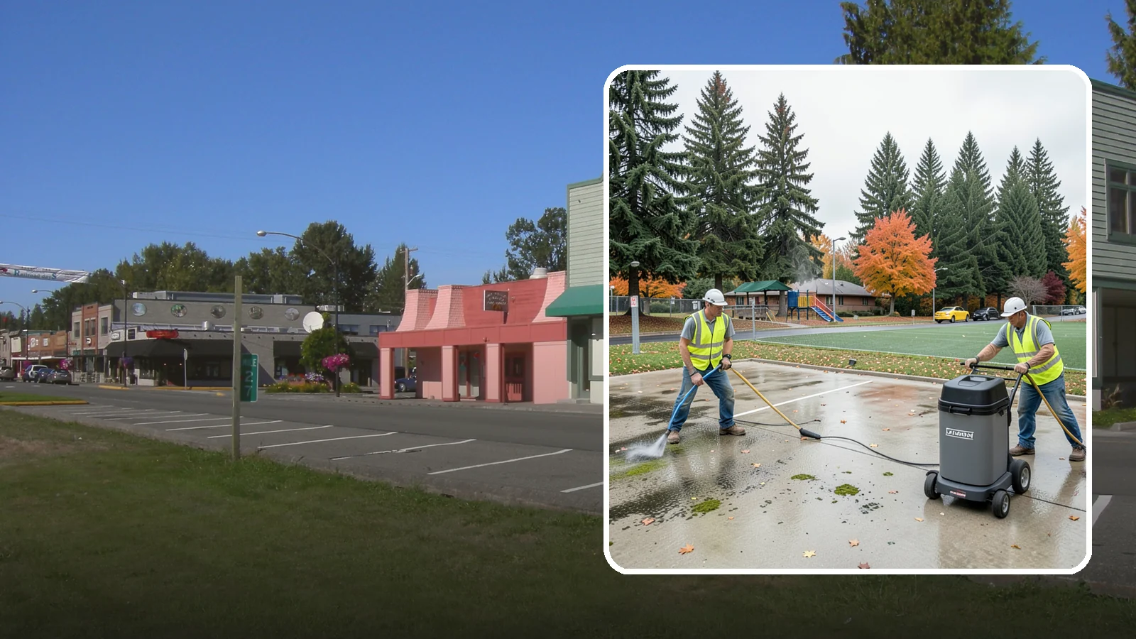 Court Pressure Washing in Snoqualmie, King County, WA - Targeted pressure washing that removes moss, algae, and grime from public sport court surfaces.