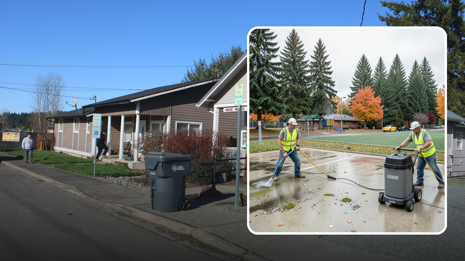 Court Pressure Washing in South Prairie, Pierce County, WA - Targeted pressure washing that removes moss, algae, and grime from public sport court surfaces.