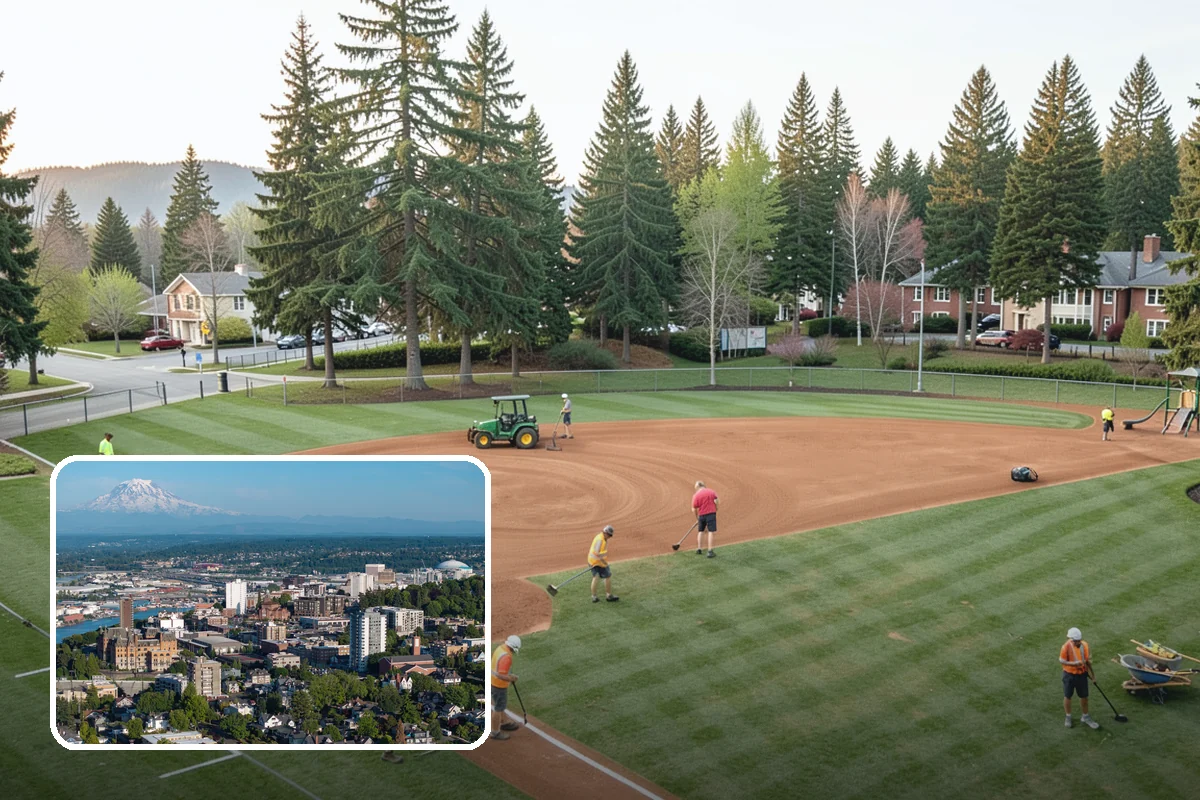 Court Pressure Washing in Tacoma, Pierce County, WA - Recovers surface traction lost to moss and algae