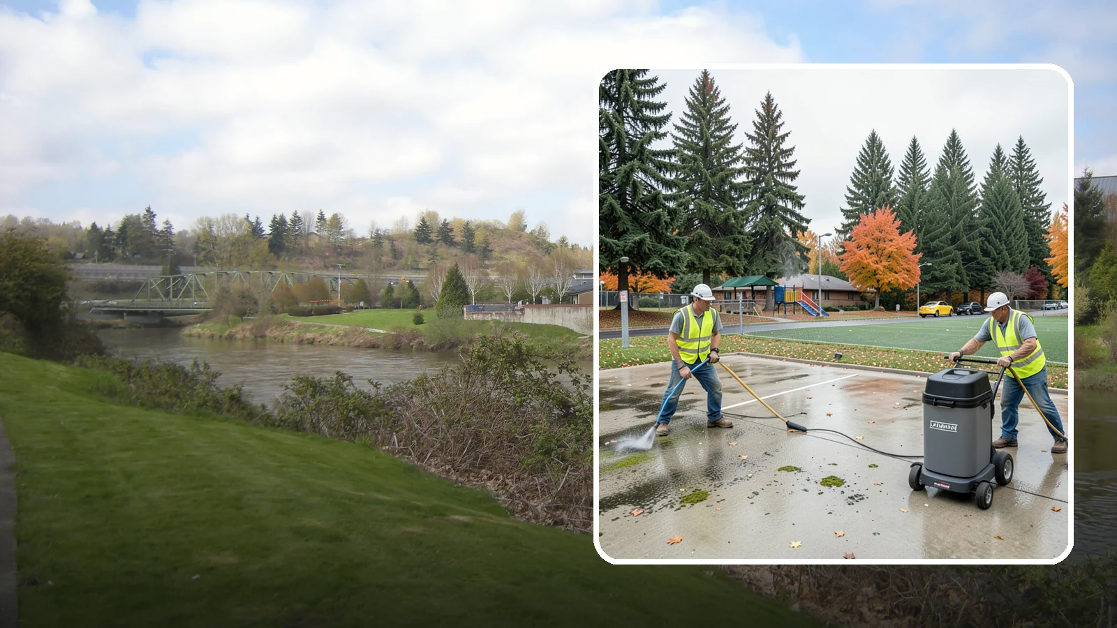 Court Pressure Washing in Tukwila, King County, WA - Targeted pressure washing that removes moss, algae, and grime from public sport court surfaces.
