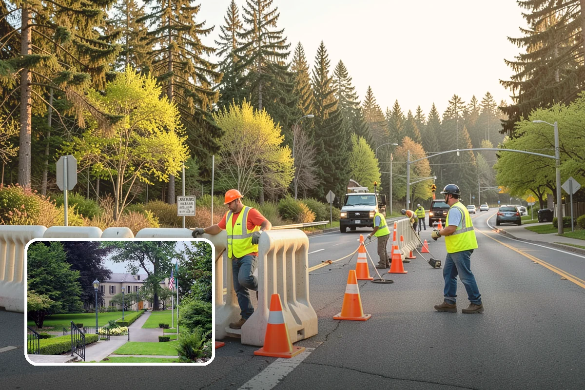 Court Pressure Washing in Woodinville, King County, WA - Recovers surface traction lost to moss and algae
