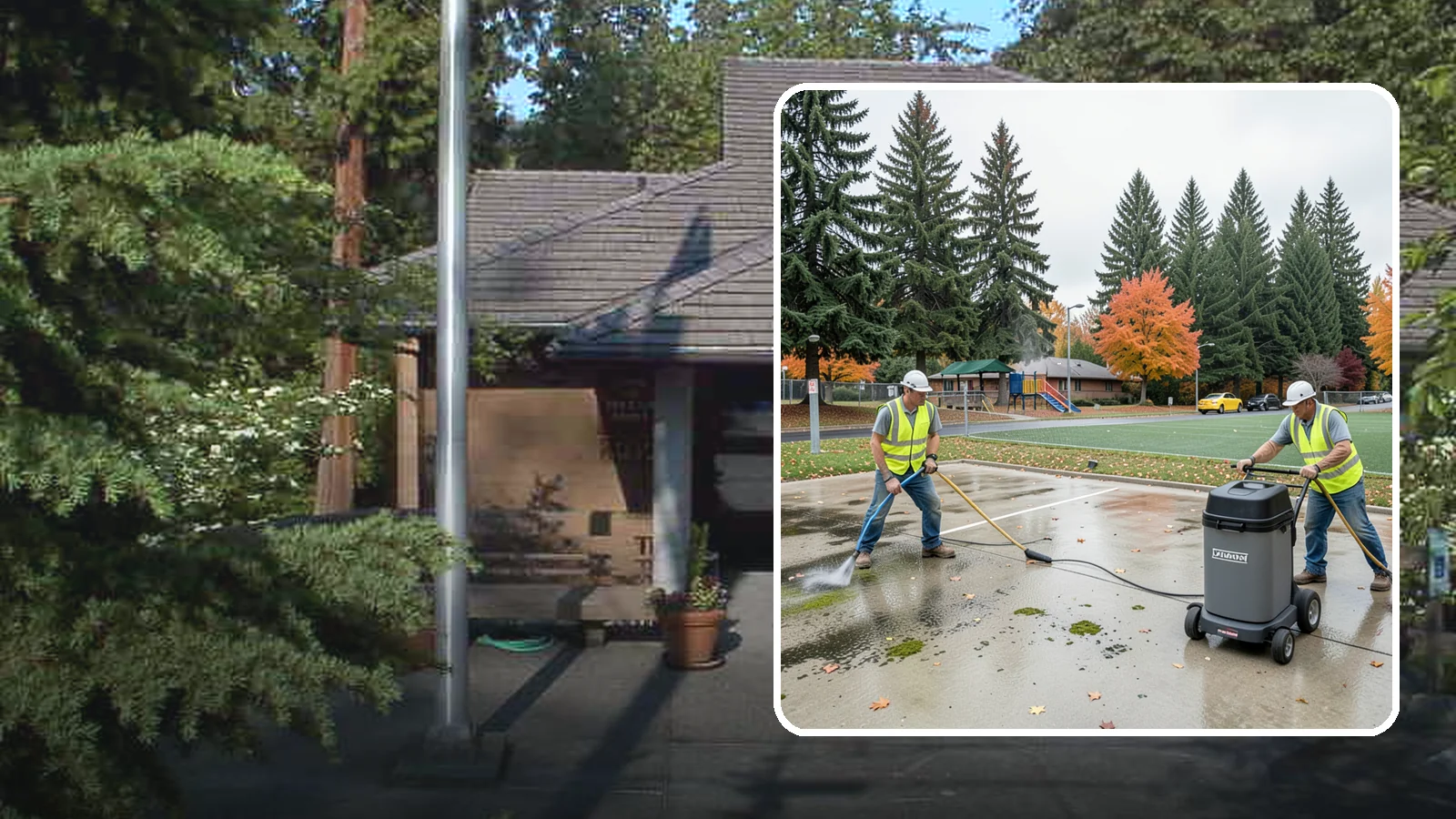 Court Pressure Washing in Yarrow Point, King County, WA - Targeted pressure washing that removes moss, algae, and grime from public sport court surfaces.