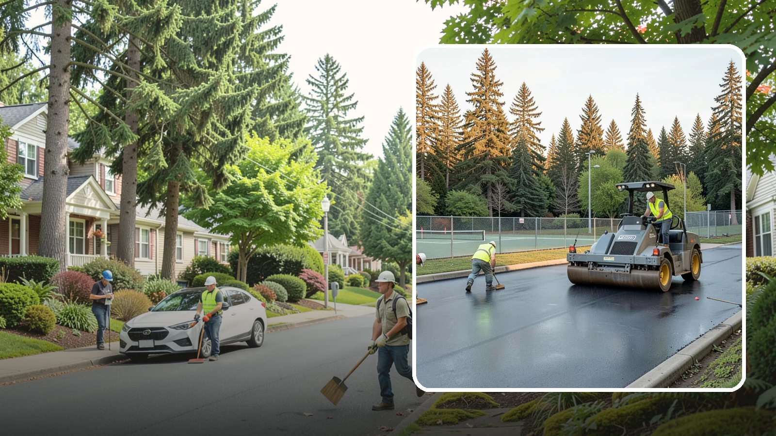 Court Resurfacing (Acrylic) in Beaux Arts Village, King County, WA - An acrylic resurfacing service that restores tennis, pickleball, and basketball courts across Western Washington municipal...