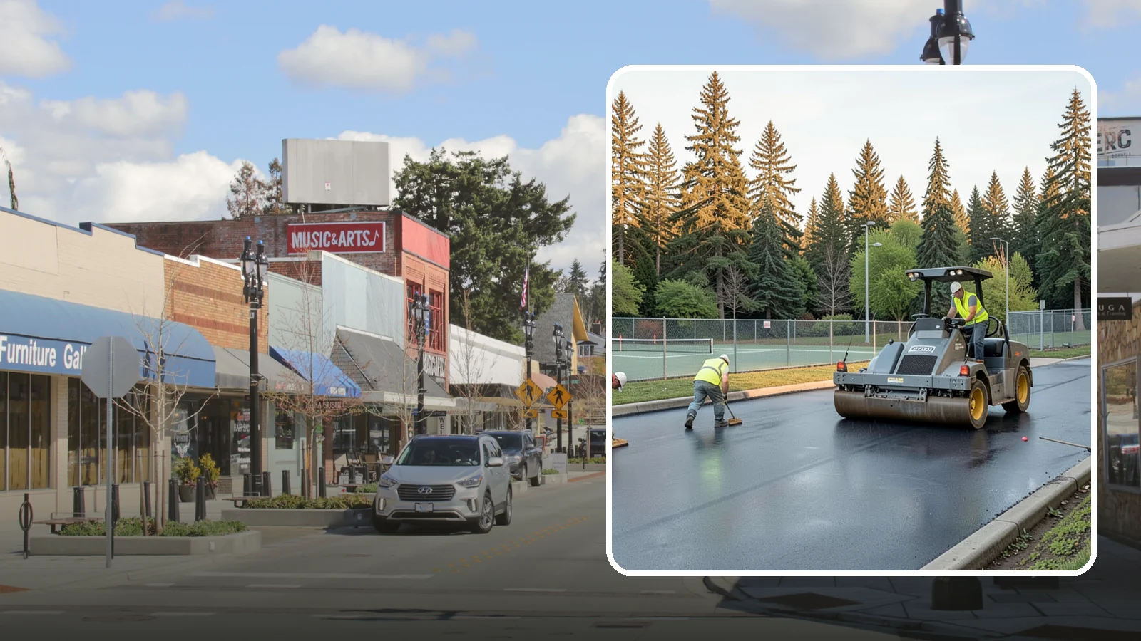 Court Resurfacing (Acrylic) in Bothell, King County, WA - An acrylic resurfacing service that restores tennis, pickleball, and basketball courts across Western Washington municipal...