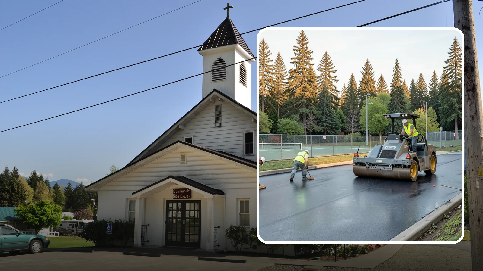 Court Resurfacing (Acrylic) in Concrete, Skagit County, WA - An acrylic resurfacing service that restores tennis, pickleball, and basketball courts across Western Washington municipal...