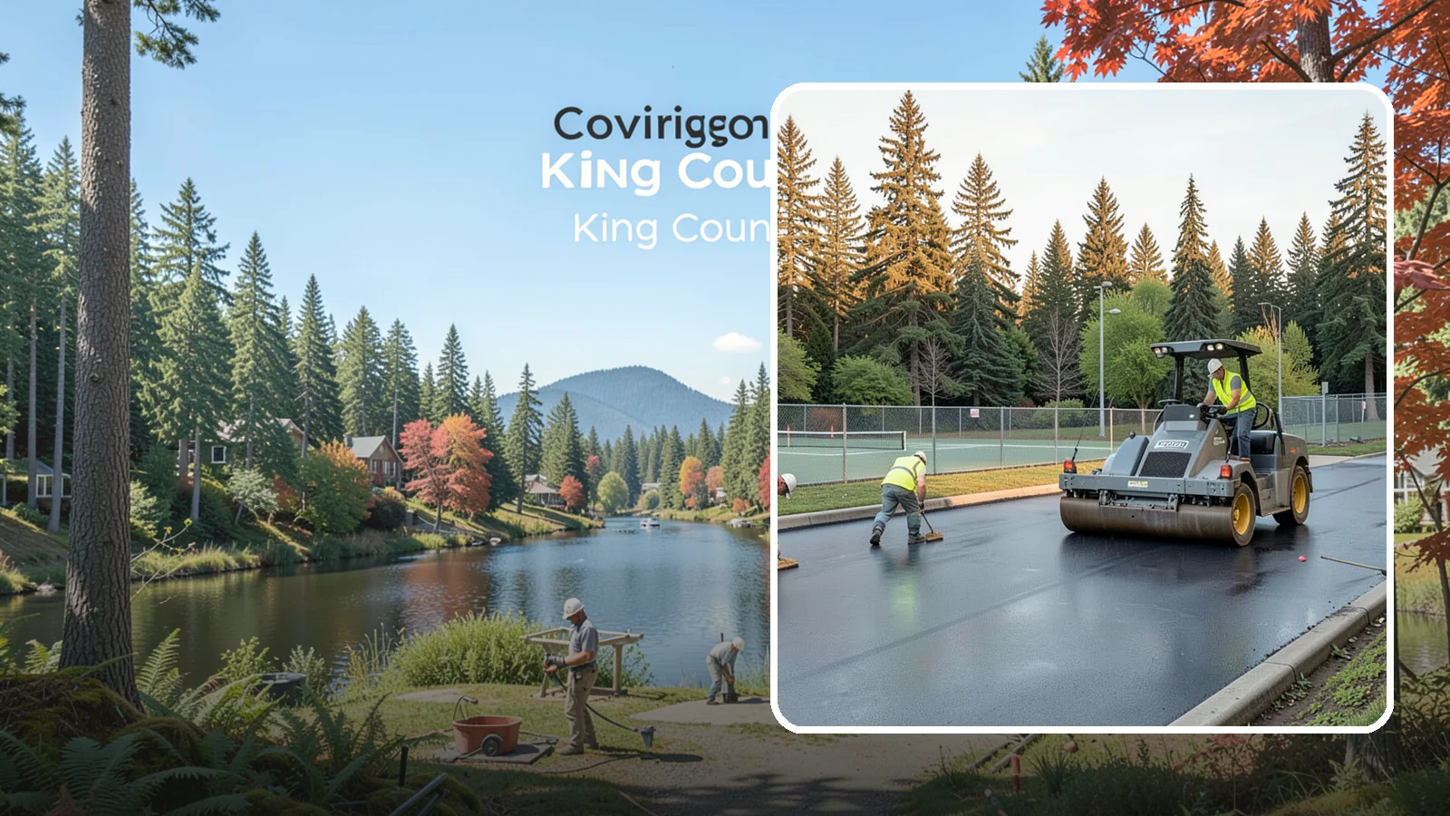 Court Resurfacing (Acrylic) in Covington, King County, WA - An acrylic resurfacing service that restores tennis, pickleball, and basketball courts across Western Washington municipal...