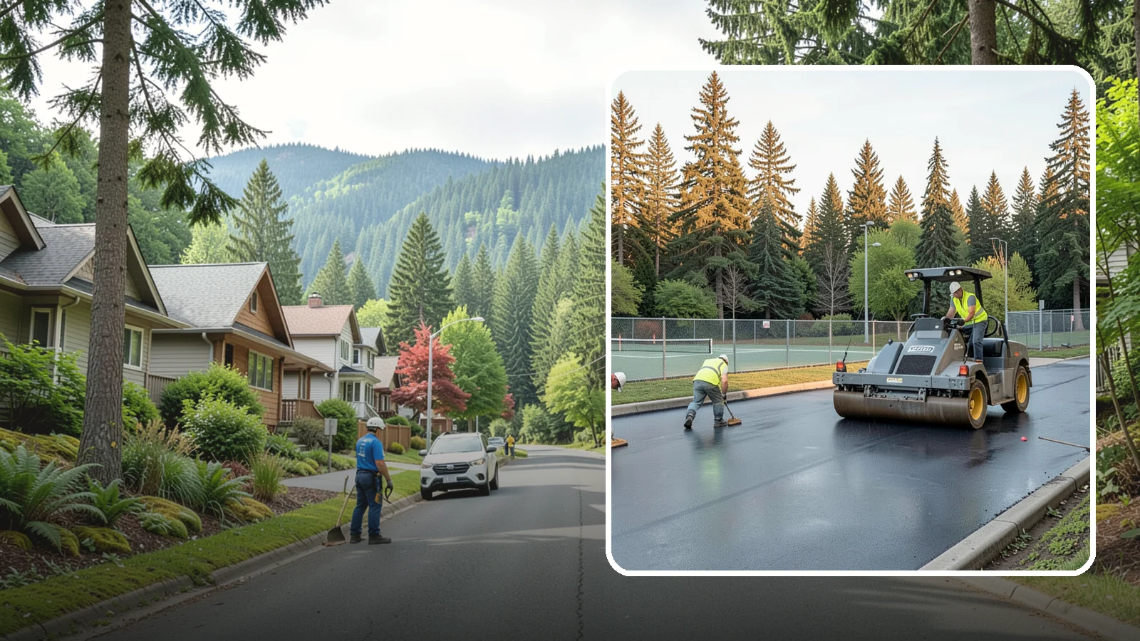 Court Resurfacing (Acrylic) in Darrington, Snohomish County, WA - An acrylic resurfacing service that restores tennis, pickleball, and basketball courts across Western Washington municipal...
