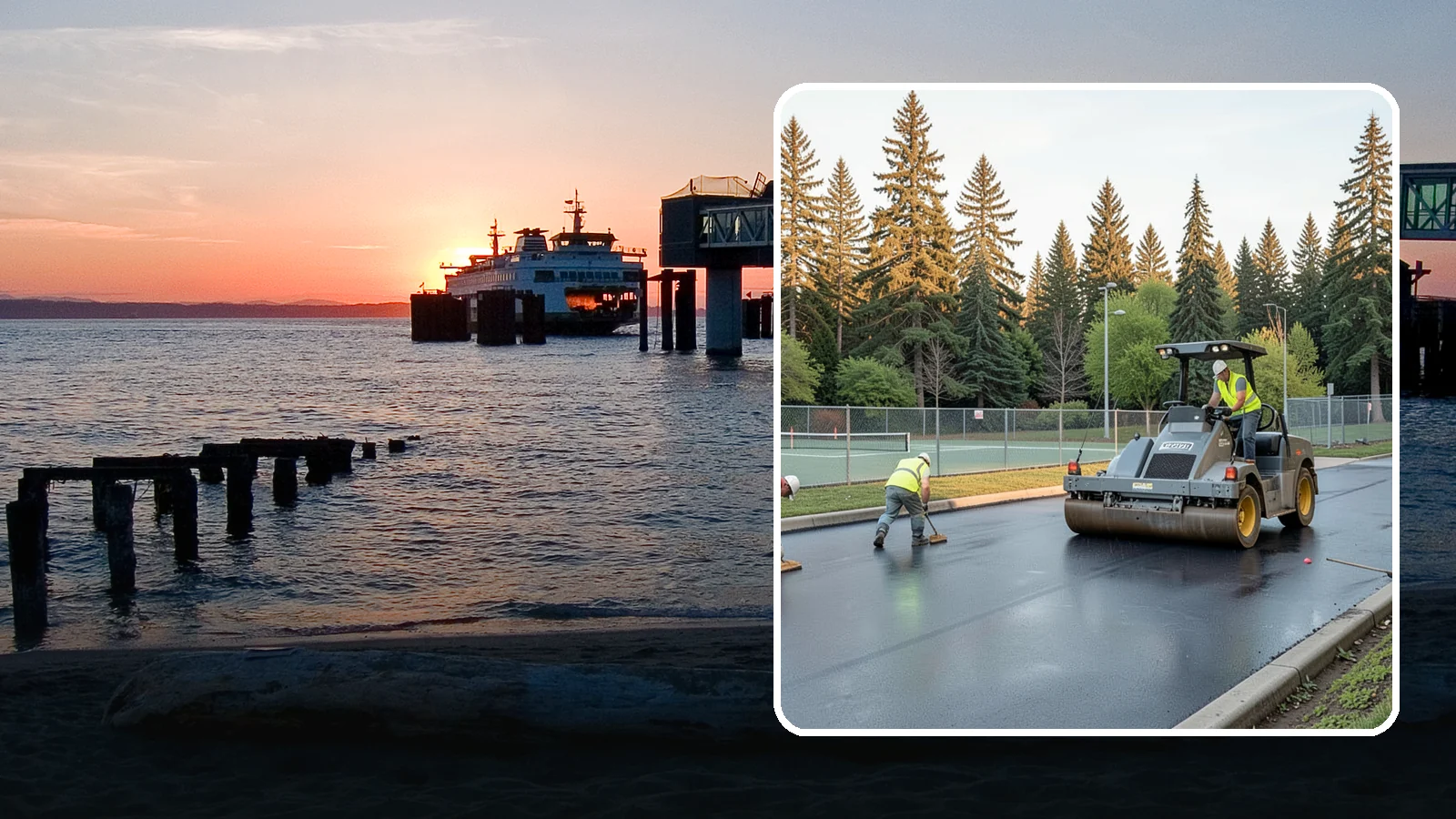 Court Resurfacing (Acrylic) in Edmonds, Snohomish County, WA - An acrylic resurfacing service that restores tennis, pickleball, and basketball courts across Western Washington municipal...