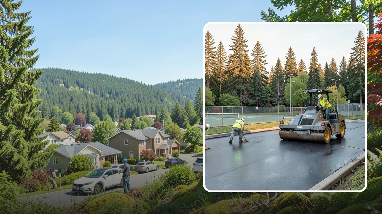 Court Resurfacing (Acrylic) in Index, Snohomish County, WA - An acrylic resurfacing service that restores tennis, pickleball, and basketball courts across Western Washington municipal...