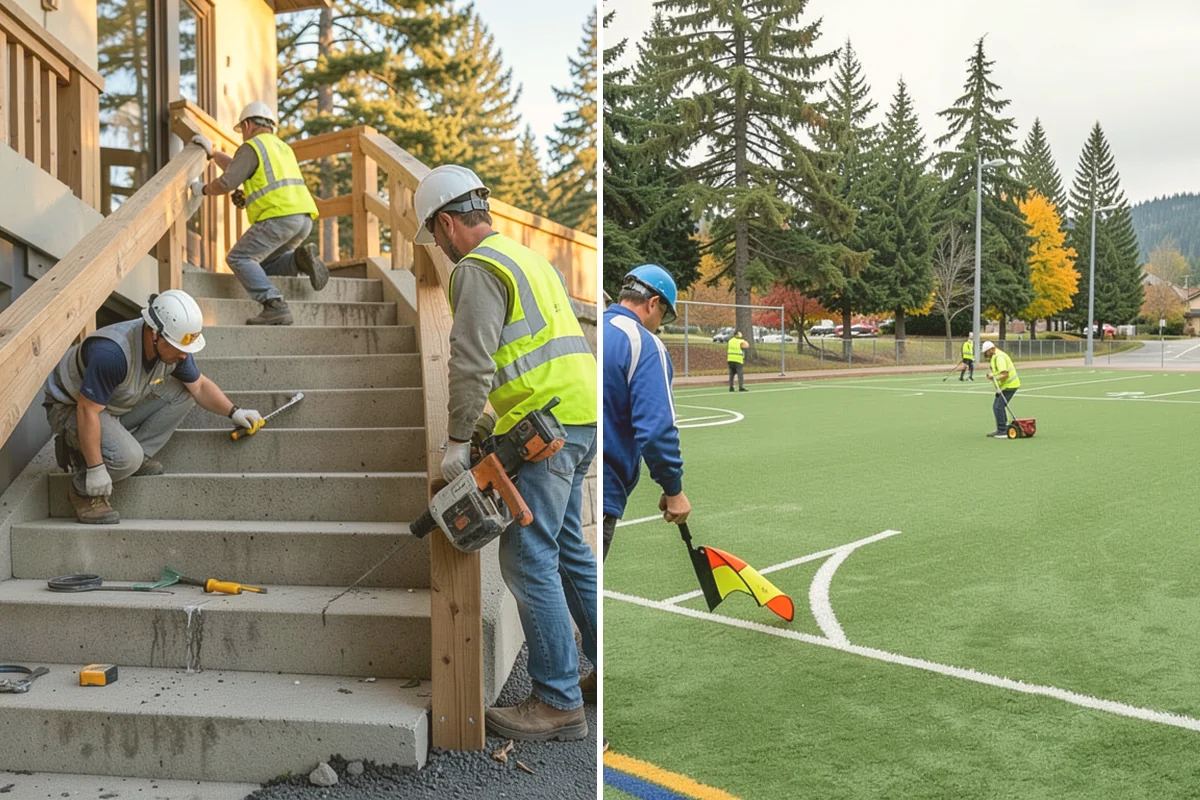 Court Resurfacing (Acrylic) in Kent, King County, WA - Assess slab condition, drainage, and existing coating adhesion