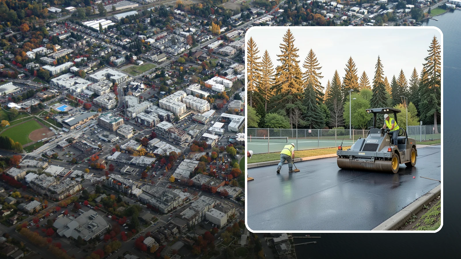 Court Resurfacing (Acrylic) in Kirkland, King County, WA - An acrylic resurfacing service that restores tennis, pickleball, and basketball courts across Western Washington municipal...