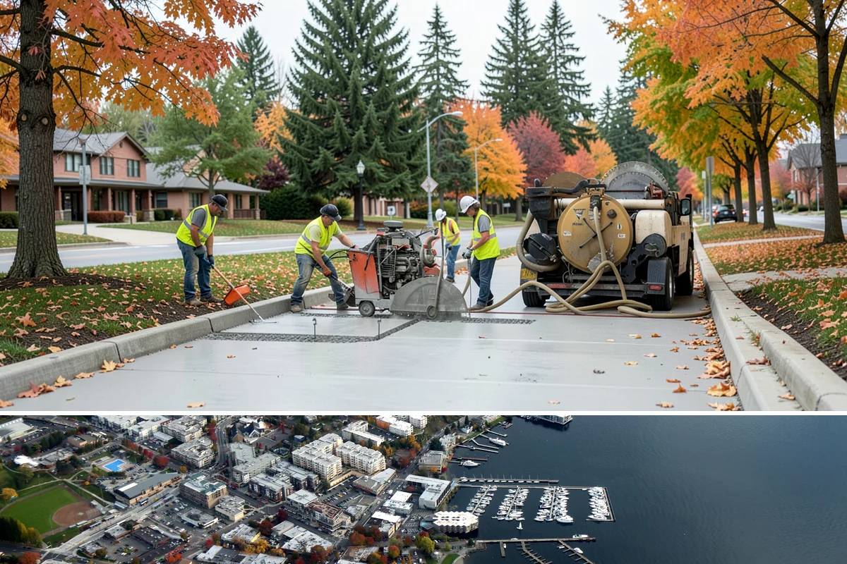Court Resurfacing (Acrylic) in Kirkland, King County, WA - Late spring through early fall offers the dry, warmer temperatures acrylic coatings need to cure properly in Western Washington.