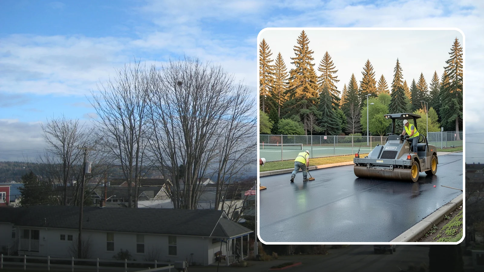 Court Resurfacing (Acrylic) in Langley, Island County, WA - An acrylic resurfacing service that restores tennis, pickleball, and basketball courts across Western Washington municipal...