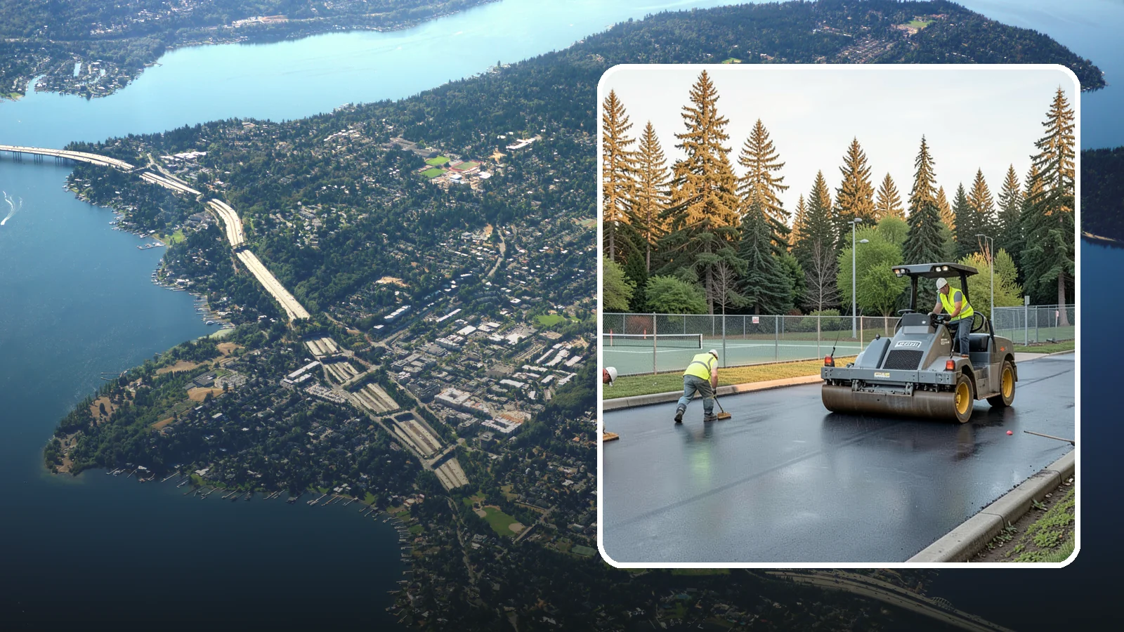 Court Resurfacing (Acrylic) in Mercer Island, King County, WA - An acrylic resurfacing service that restores tennis, pickleball, and basketball courts across Western Washington municipal...