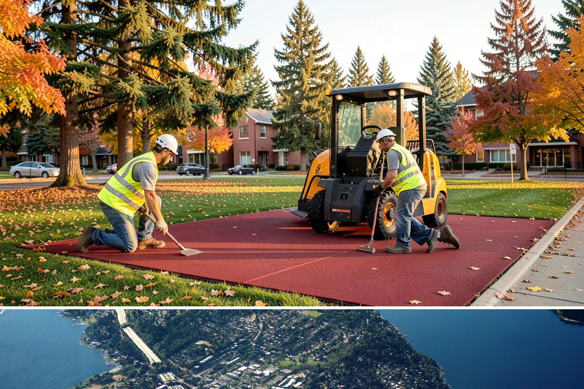 Court Resurfacing (Acrylic) in Mercer Island, King County, WA - Late spring through early fall offers the dry, warmer temperatures acrylic coatings need to cure properly in Western Washington.