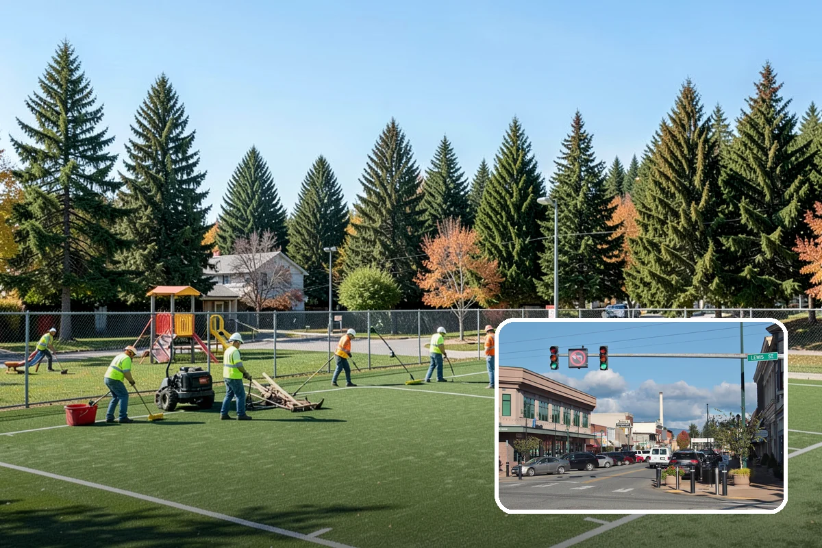 Court Resurfacing (Acrylic) in Monroe, Snohomish County, WA - Restores consistent ball response and slip resistance for public play