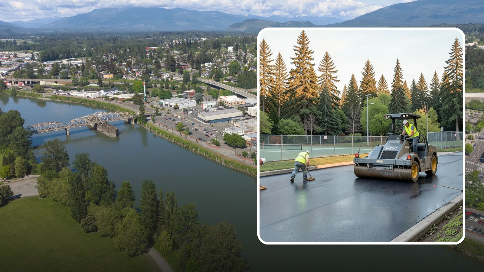 Court Resurfacing (Acrylic) in Mount Vernon, Skagit County, WA - An acrylic resurfacing service that restores tennis, pickleball, and basketball courts across Western Washington municipal...