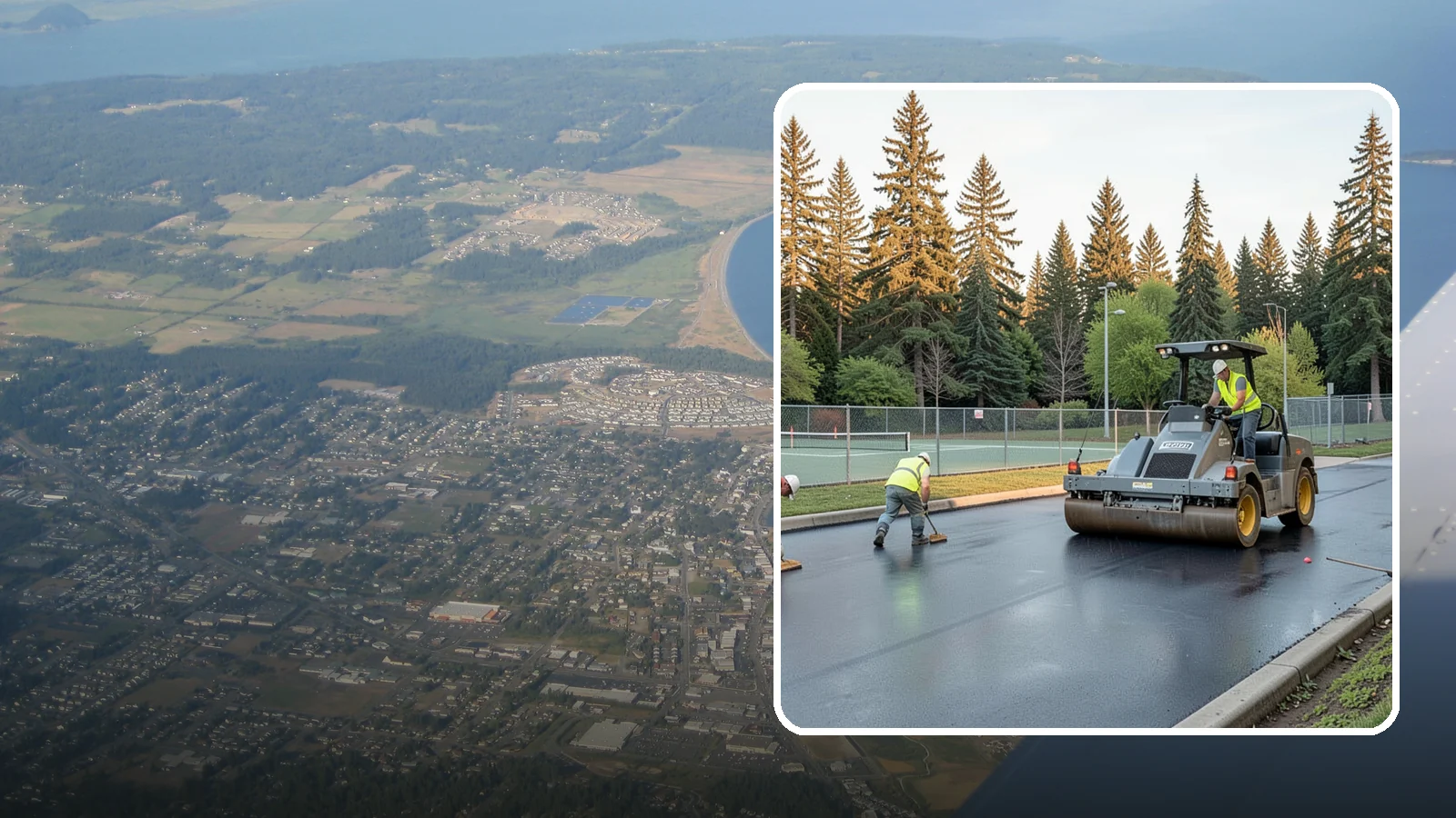 Court Resurfacing (Acrylic) in Oak Harbor, Island County, WA - An acrylic resurfacing service that restores tennis, pickleball, and basketball courts across Western Washington municipal...