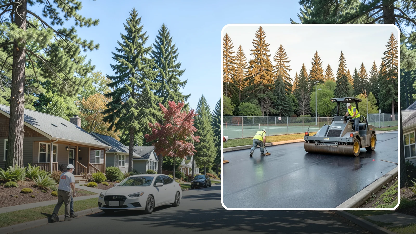 Court Resurfacing (Acrylic) in Orting, Pierce County, WA - An acrylic resurfacing service that restores tennis, pickleball, and basketball courts across Western Washington municipal...