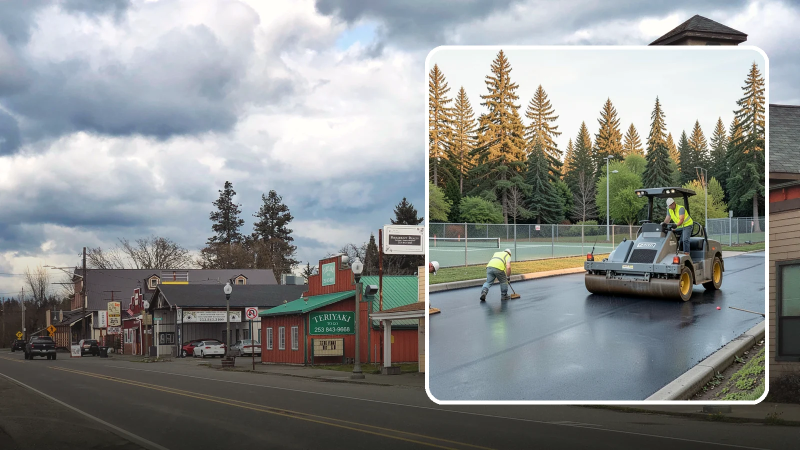 Court Resurfacing (Acrylic) in Roy, Pierce County, WA - An acrylic resurfacing service that restores tennis, pickleball, and basketball courts across Western Washington municipal...