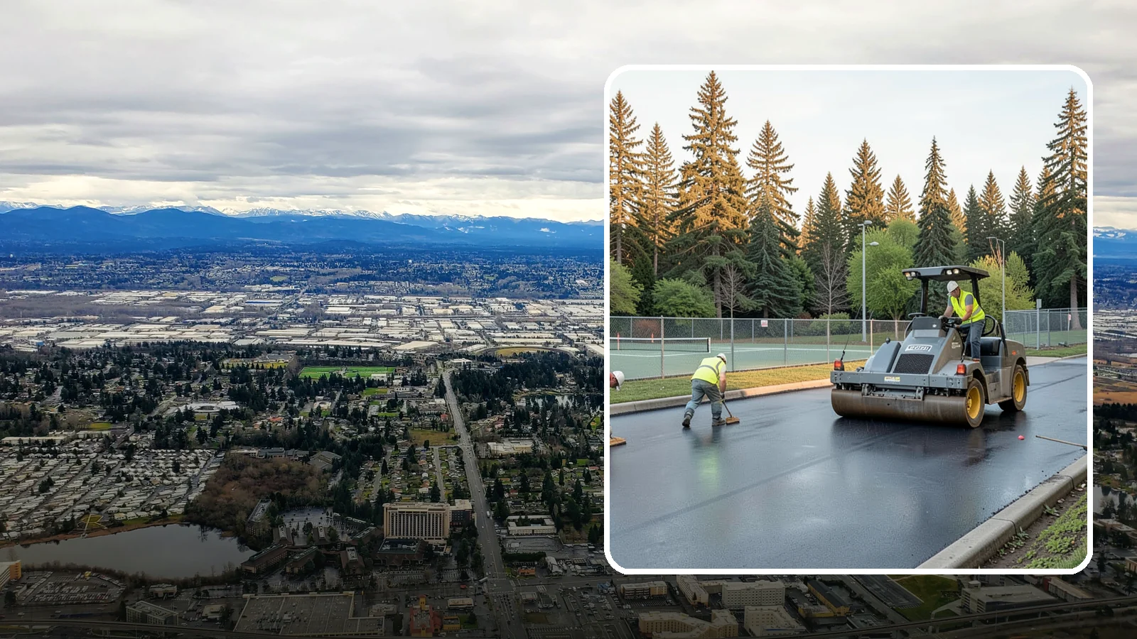 Court Resurfacing (Acrylic) in SeaTac, King County, WA - An acrylic resurfacing service that restores tennis, pickleball, and basketball courts across Western Washington municipal...