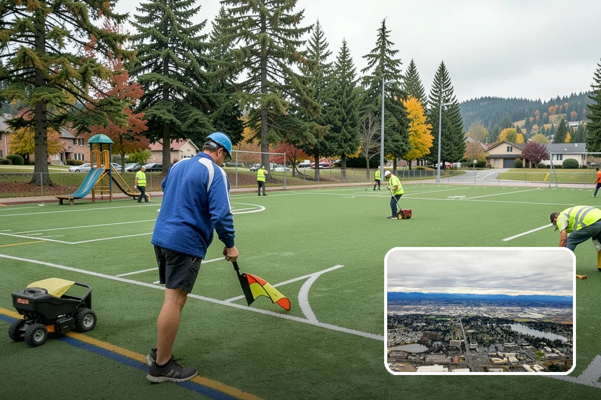 Court Resurfacing (Acrylic) in SeaTac, King County, WA - Restores consistent ball response and slip resistance for public play
