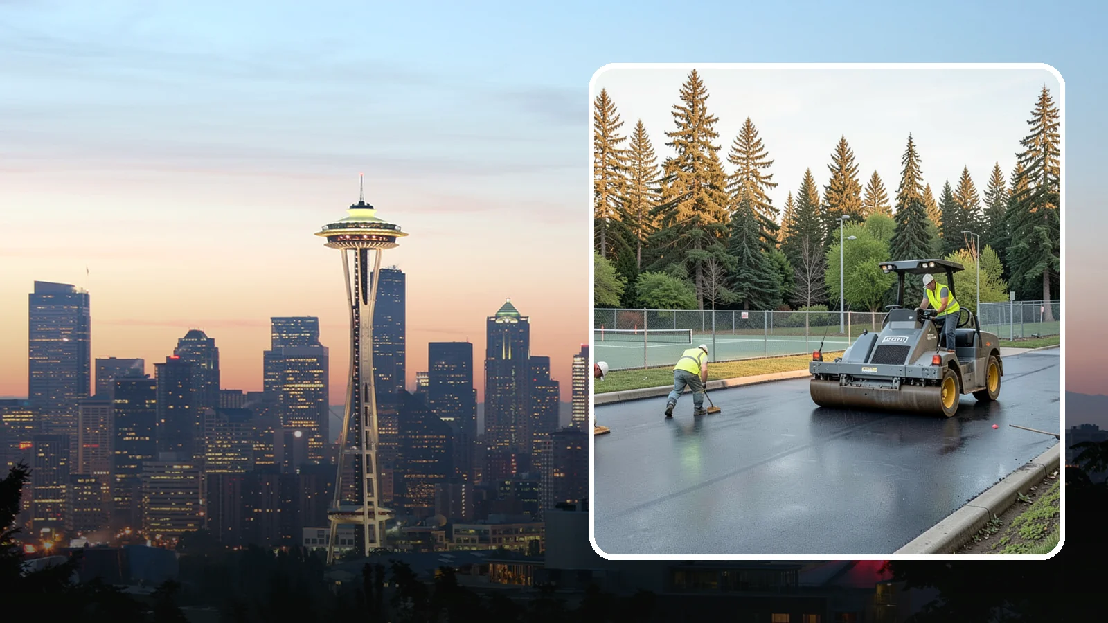 Court Resurfacing (Acrylic) in Seattle, King County, WA - An acrylic resurfacing service that restores tennis, pickleball, and basketball courts across Western Washington municipal...