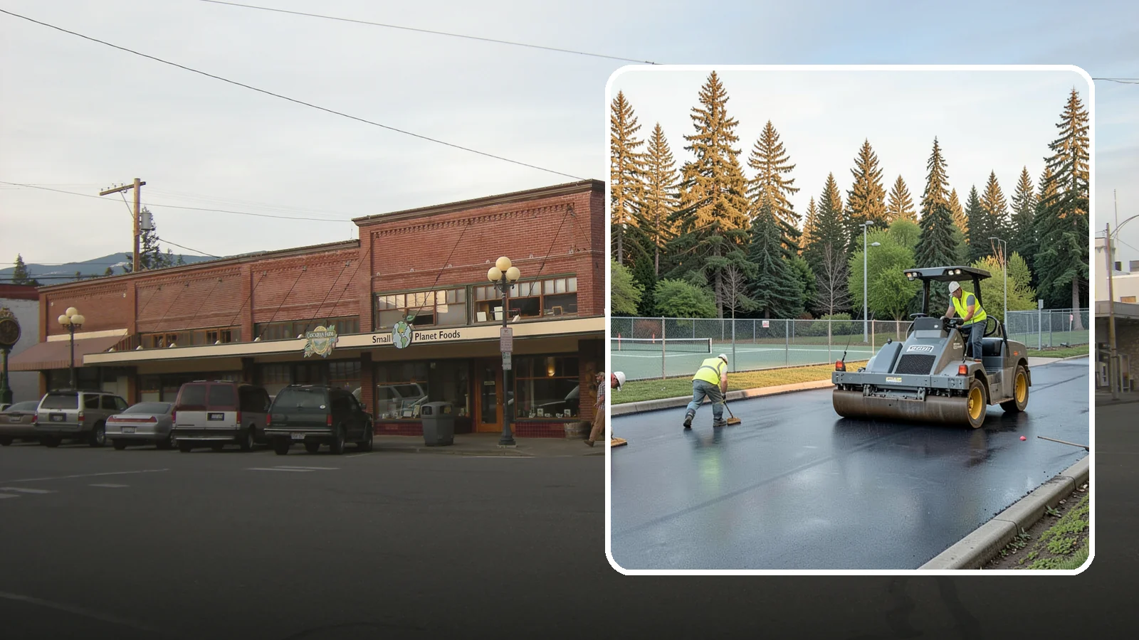 Court Resurfacing (Acrylic) in Sedro-Woolley, Skagit County, WA - An acrylic resurfacing service that restores tennis, pickleball, and basketball courts across Western Washington municipal...