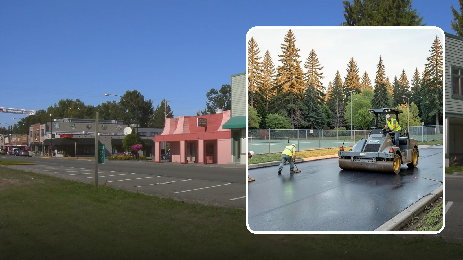 Court Resurfacing (Acrylic) in Snoqualmie, King County, WA - An acrylic resurfacing service that restores tennis, pickleball, and basketball courts across Western Washington municipal...