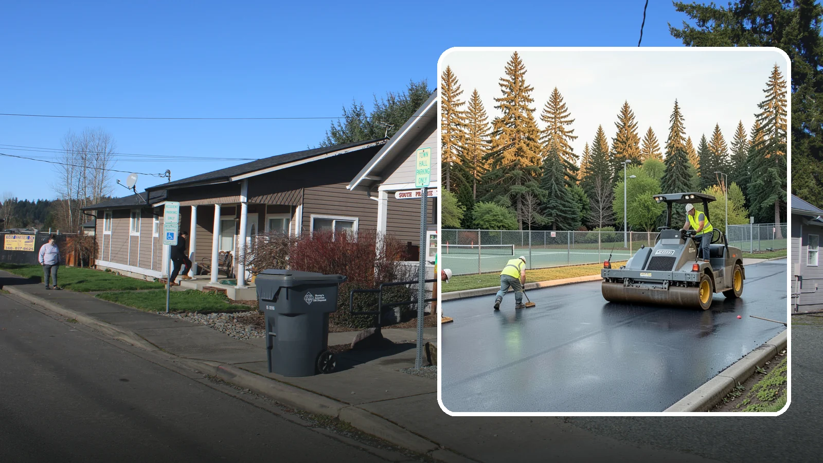Court Resurfacing (Acrylic) in South Prairie, Pierce County, WA - An acrylic resurfacing service that restores tennis, pickleball, and basketball courts across Western Washington municipal...